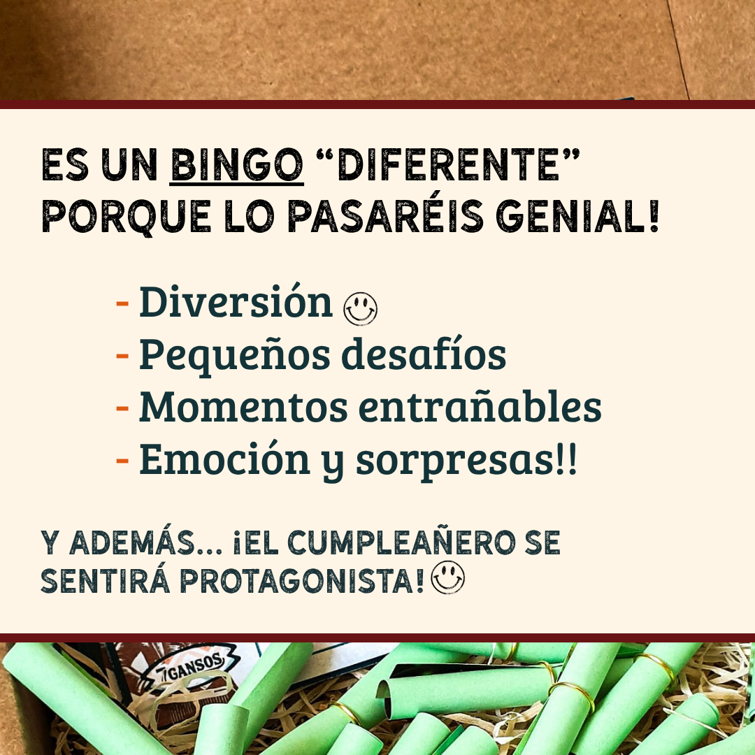 Bingo especial cumpleaños