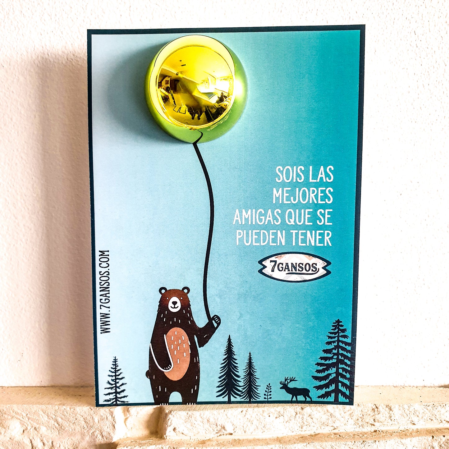 Postal bálsamo labios para amigas