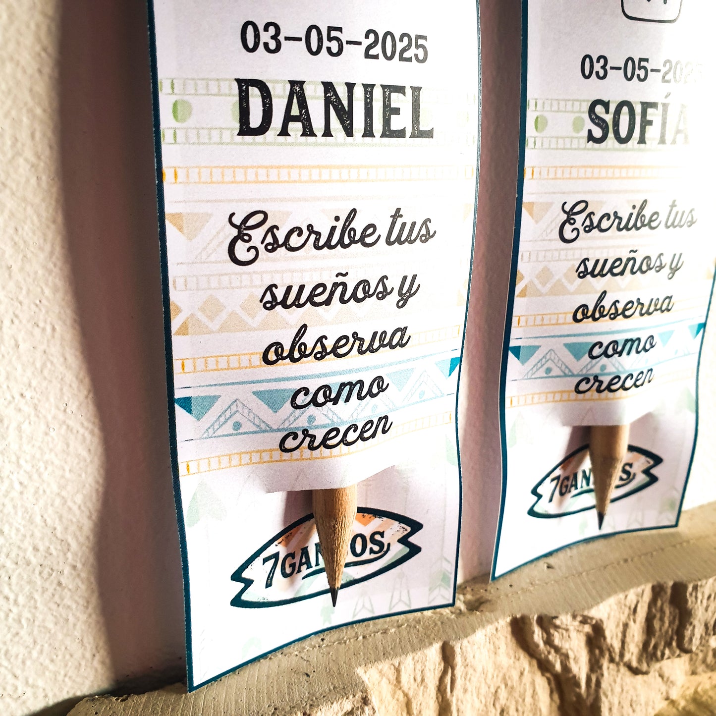 Lápiz con semillas para celebraciones