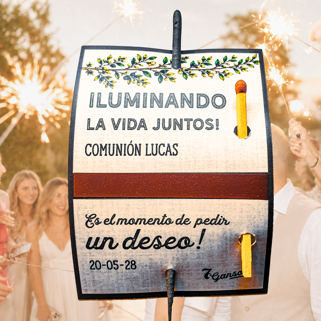 Etiquetas personalizadas para bengalas