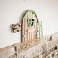 Puerta Ratoncito Pérez madera y verde mint