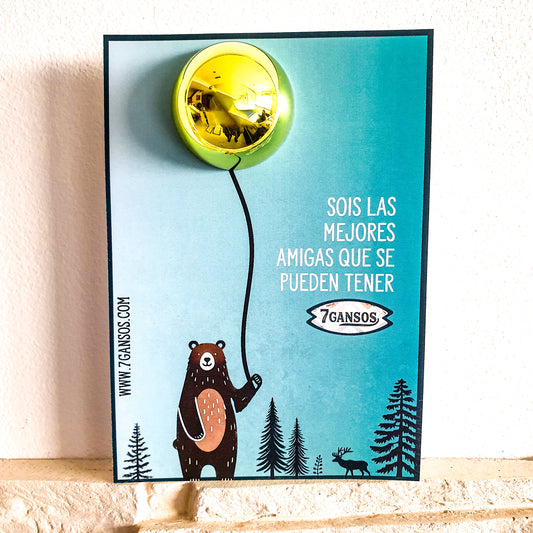 Postal bálsamo labios para amigas