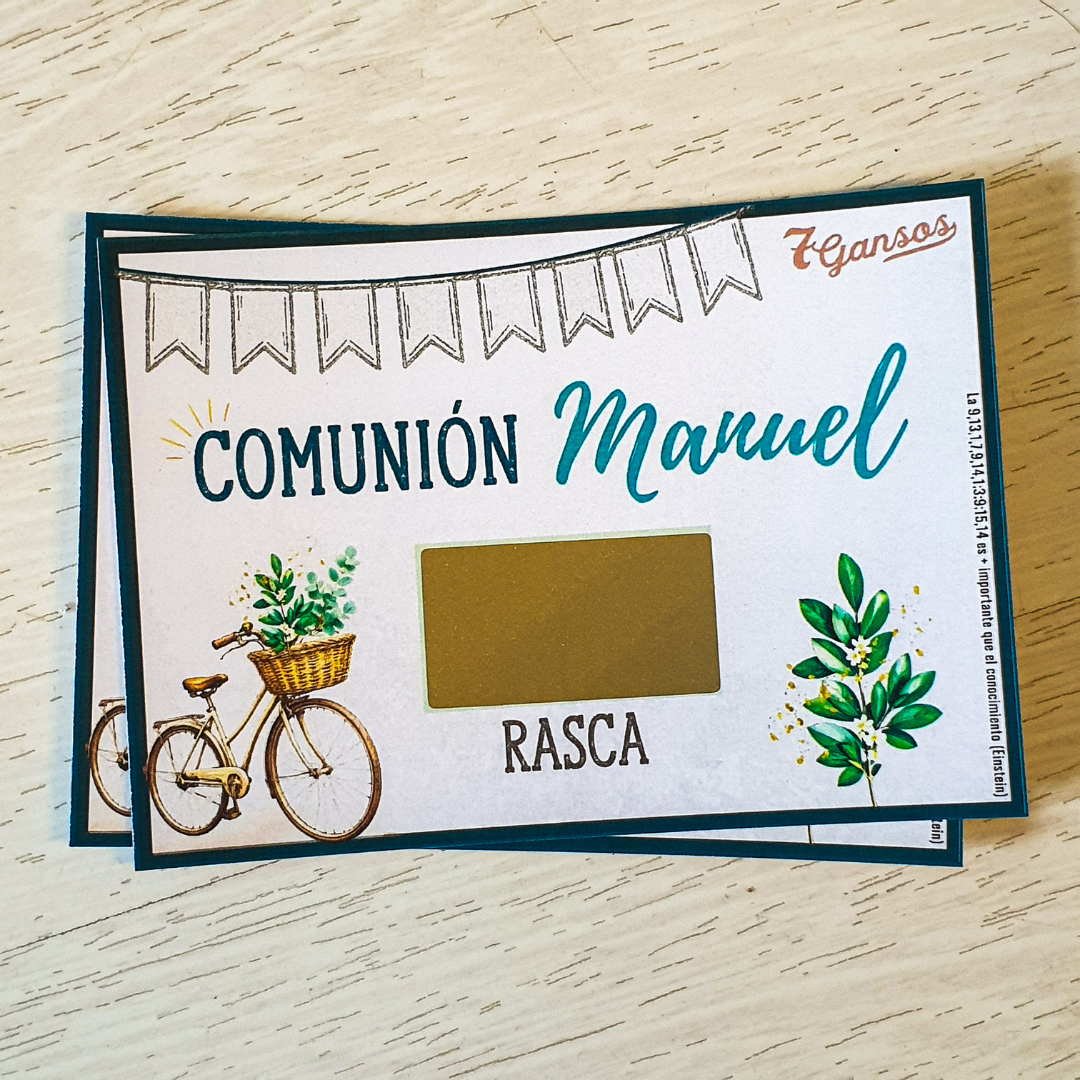 Rascas con premios para comuniones