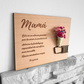 Placa de flores preservadas