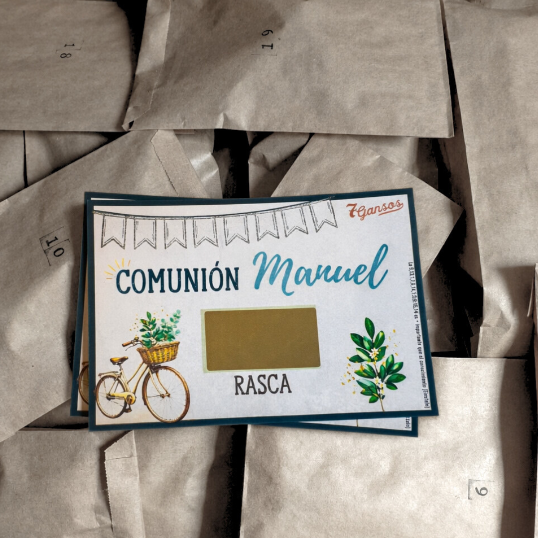 Rascas con premios para comuniones