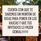 Tarjetas rasca y gana para bodas