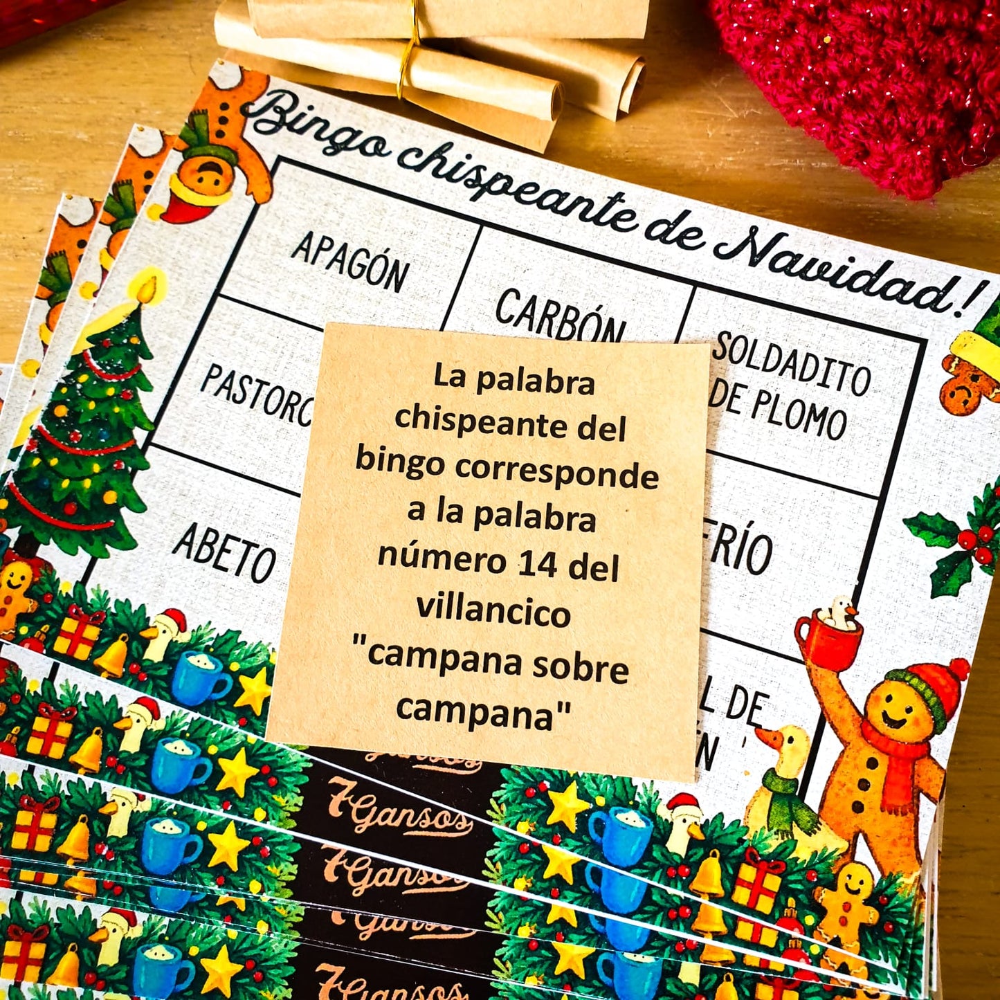 BINGO DE NAVIDAD DE 7GANSOS