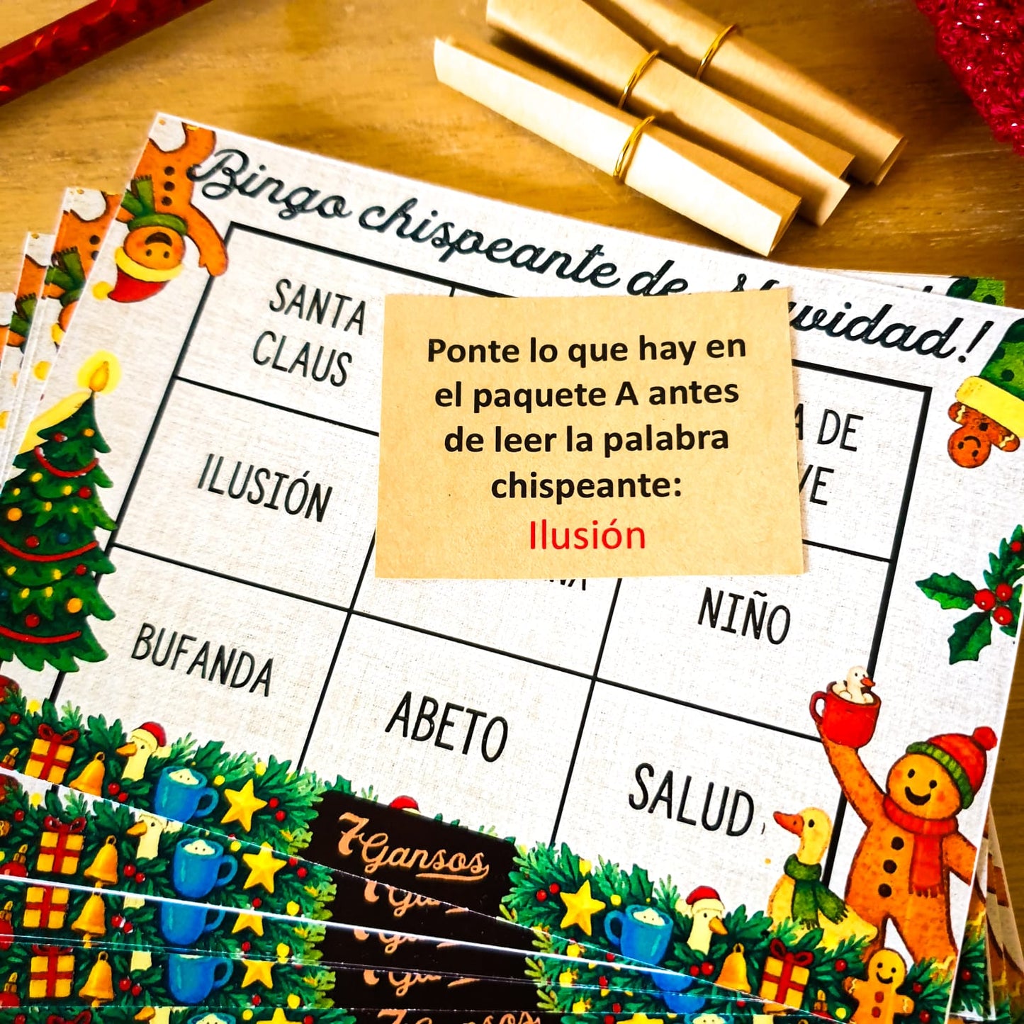 BINGO DE NAVIDAD DE 7GANSOS