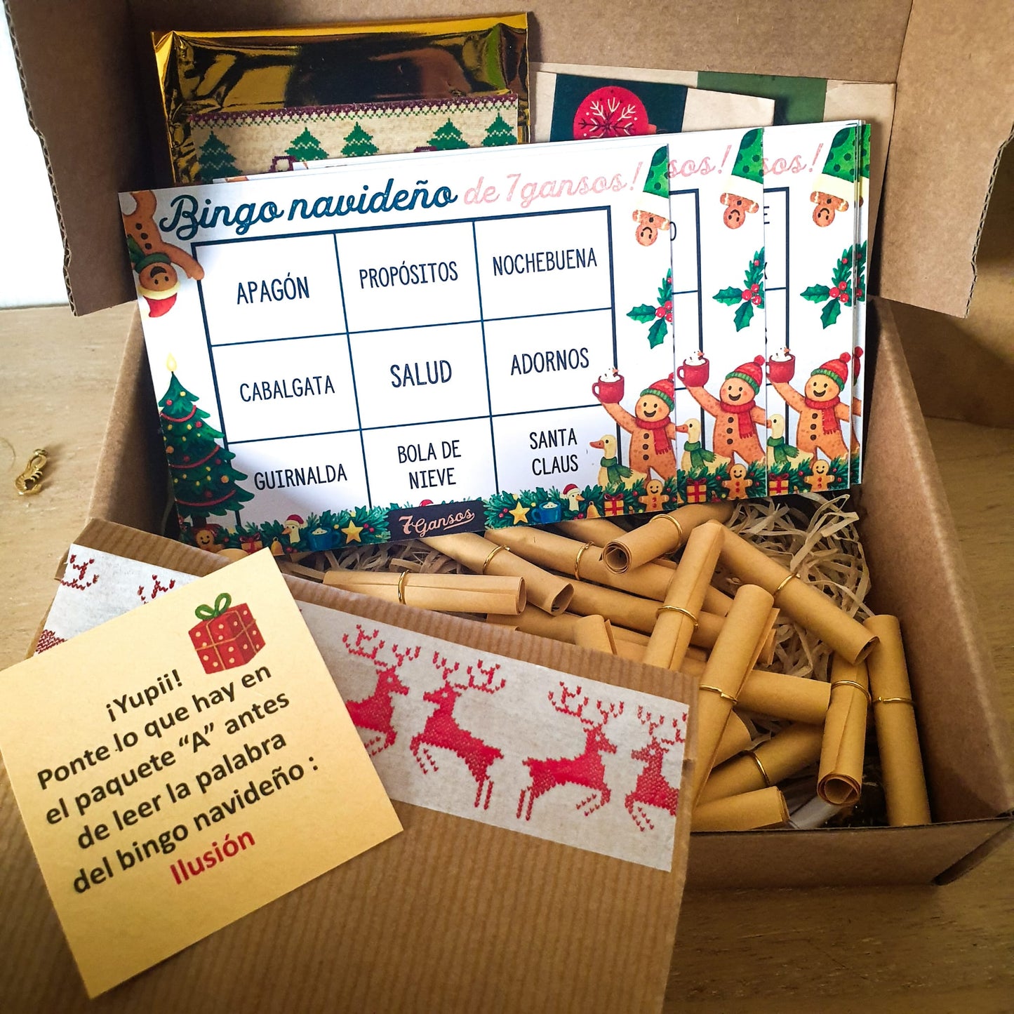 BINGO DE NAVIDAD DE 7GANSOS